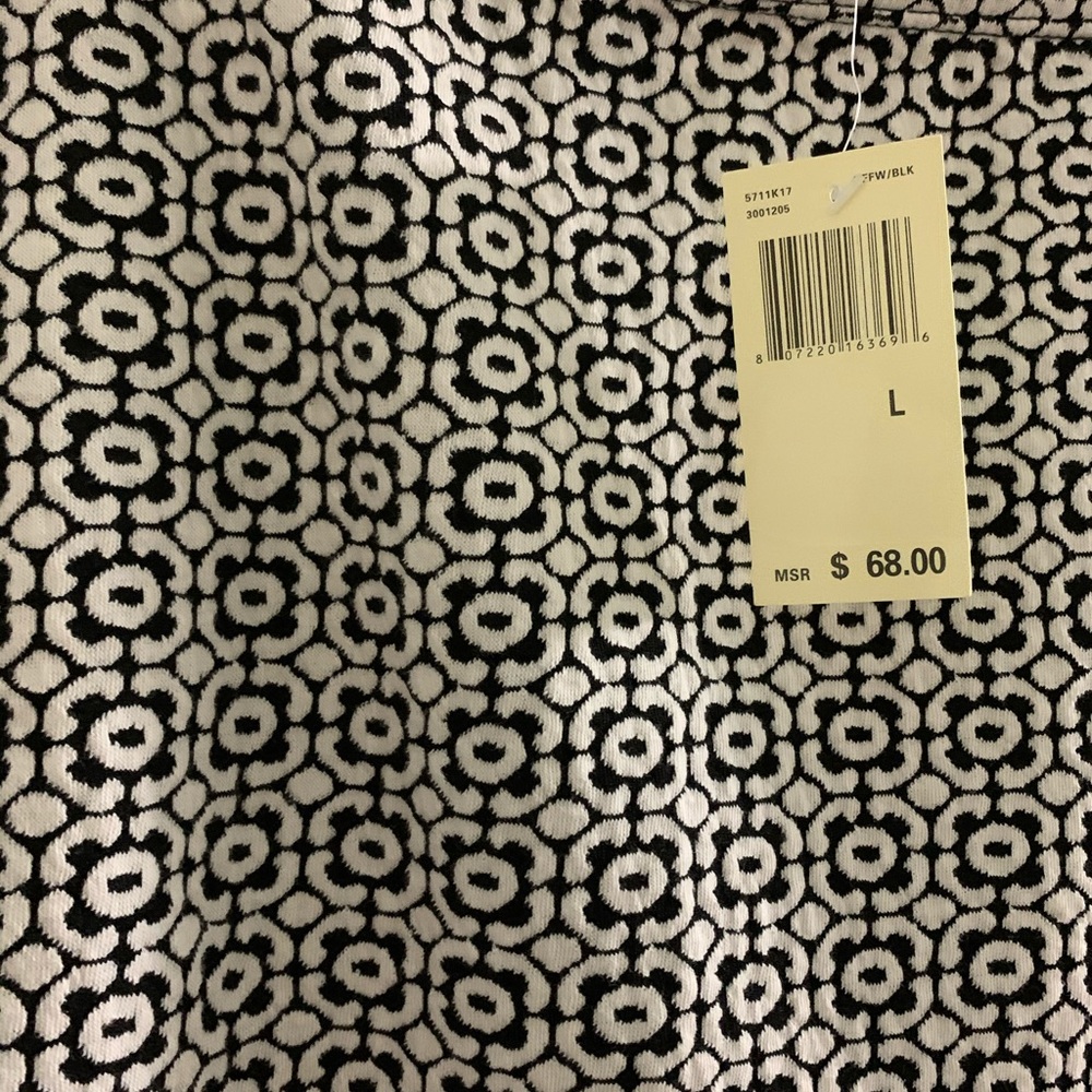 Black & White Printed Pencil Skirt - Picture 2 of 3